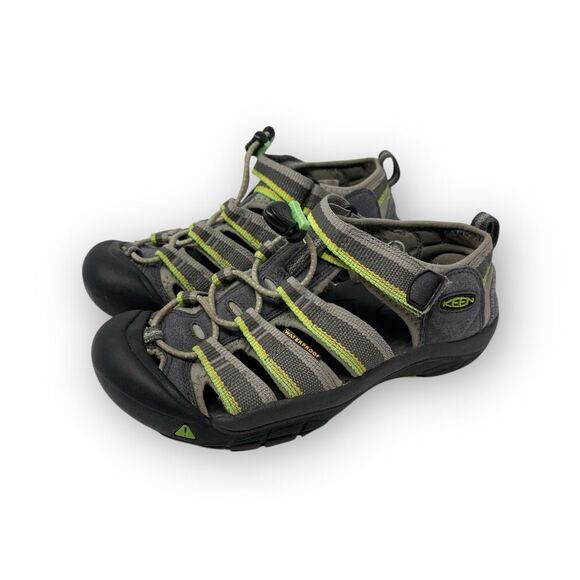Keen Hiking Closed Toe Waterprrof Sandals Youth Size 3 Green Gray - Picture 1 of 10